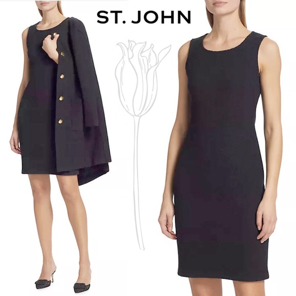 St. John Dresses & Skirts - St. John Classic Black Mini Dress